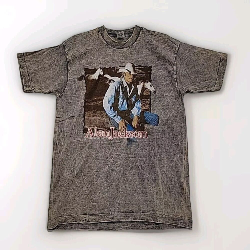 NEW NWOT Vintage 1992/93 Alan Jackson Tee Shirt Single Stitch Sz Large